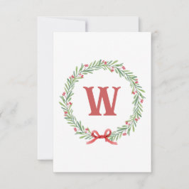 Personalisierte Weihnachts-Erste Dankeschön Karten