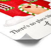 Personalisierte Weihnachts-Familie Name Art Poster (Ecke)