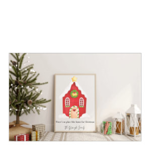 Personalisierte Weihnachts-Familie Name Art Poster