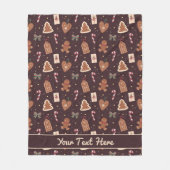 Personalisierte Weihnachts-Fleece-Decke Fleecedecke (Vorderseite)