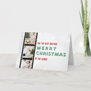 Personalisierte Weihnachts-Fotokarte Feiertagskarte