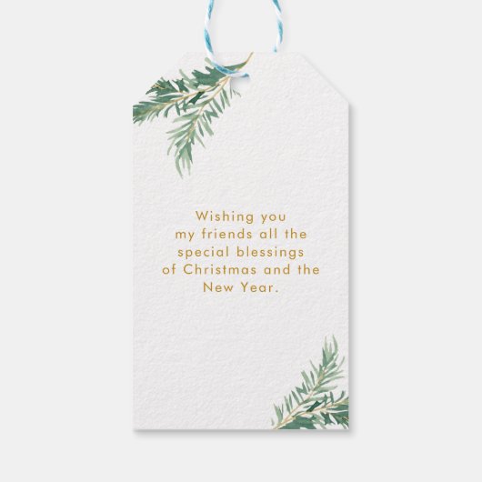 Personalisierte Weihnachts- Geschenkanhänger (Rückseite)