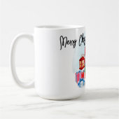 Personalisierte Weihnachts-Gnome-Kaffee-Tasse Kaffeetasse (Links)