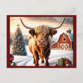 Personalisierte Weihnachts Gruß Postkarten. Feiert Postkarte