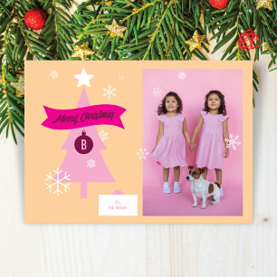 Personalisierte Weihnachts-Icons-Foto-Weihnachtska Feiertagskarte