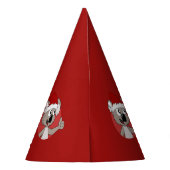Personalisierte Weihnachts koala Cartoon Party Hat Partyhütchen (Rückseite)