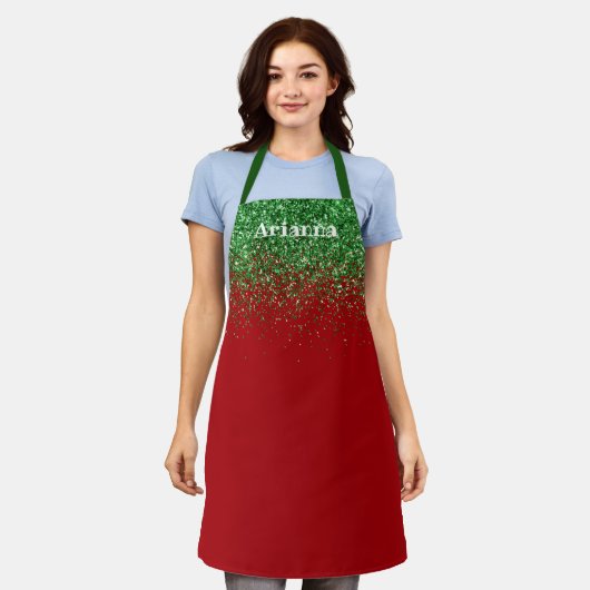 Personalisierte Weihnachts-Küchenschürze Schürze (Getragen)