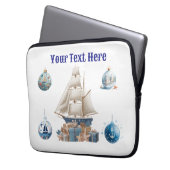 "Personalisierte Weihnachts-Laptop-Tasche - Fest Laptopschutzhülle (Vorderseite Links)