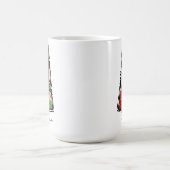 Personalisierte Weihnachts-Monogramm-Tasse, Cowork Kaffeetasse (Mittel)