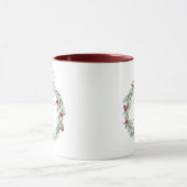 Personalisierte Weihnachts-Monogramm-Tasse Tasse (Zentrum)