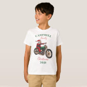 Personalisierte Weihnachts-Motorbikerfamilie Match T-Shirt (Vorne ganz)
