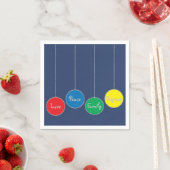 Personalisierte Weihnachts-Napkins "Tree Ornaments Serviette (Beispiel)