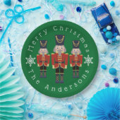 Personalisierte Weihnachts-Nussknacker Pappteller (Party)