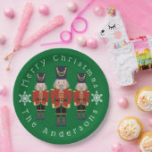 Personalisierte Weihnachts-Nussknacker Pappteller (Party)