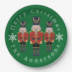 Personalisierte Weihnachts-Nussknacker Pappteller