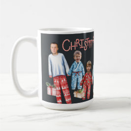 Personalisierte Weihnachts Pajamas Foto Tasse