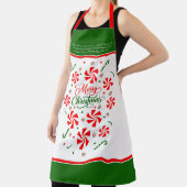 Personalisierte Weihnachts Peppermint Candy Schürze (InSitu)