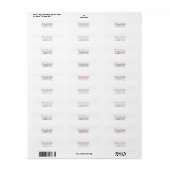 Personalisierte Weihnachts-Rücksendeadresse (Vorne)