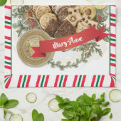 Personalisierte Weihnachts-Schokolade & Kekse Geschirrtuch (Gefaltet)