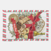 Personalisierte Weihnachts-Schokolade & Kekse Geschirrtuch (Horizontal)