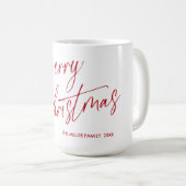 Personalisierte Weihnachts-Script-Tasse | Custom Kaffeetasse (VorderseiteRechts)