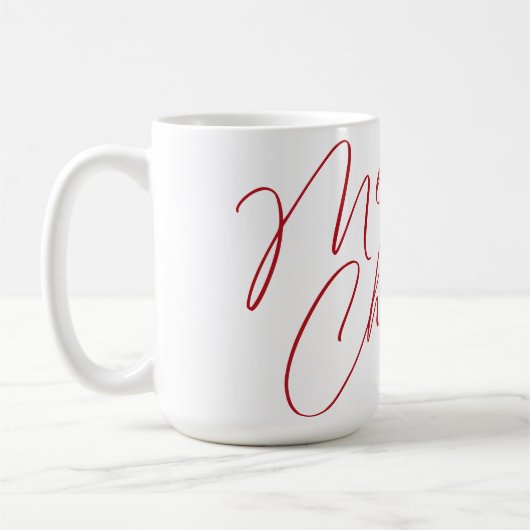 Personalisierte Weihnachts-Script-Tasse | Custom Kaffeetasse (Links)