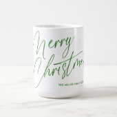 Personalisierte Weihnachts-Script-Tasse | Custom Kaffeetasse (Mittel)