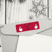 Personalisierte Weihnachts-Snowman-Rücksendeadress