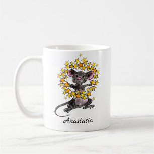 Personalisierte Weihnachts-Star-Maus Kaffeetasse