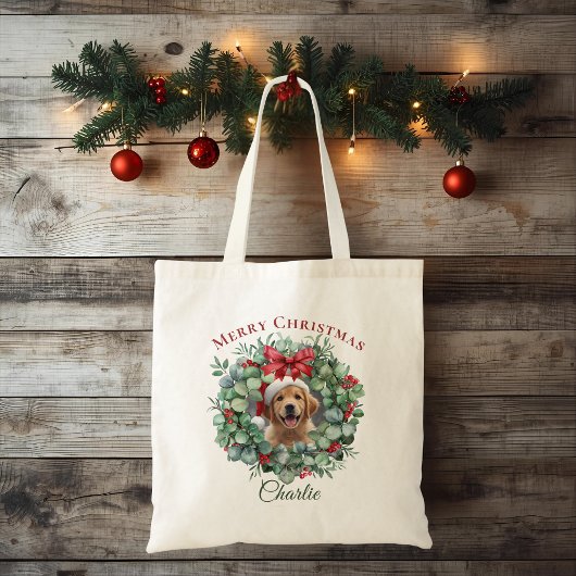 Personalisierte Weihnachts-Tasche für Haustiere mi Tragetasche