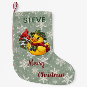 Personalisierte Weihnachts-Vogelbeobachter-Gummien Kleiner Weihnachtsstrumpf