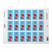 Personalisierte Weihnachts-Weihnachtsgeschenk-Tags Adressaufkleber (Vorne)