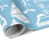 Personalisierte Weihnachts-Winterlandschaft Geschenkpapier (Rolleneckpunkt)