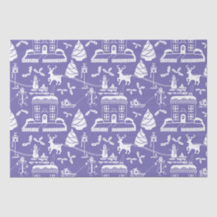 Personalisierte Weihnachts-Winterlandschaft Seidenpapier