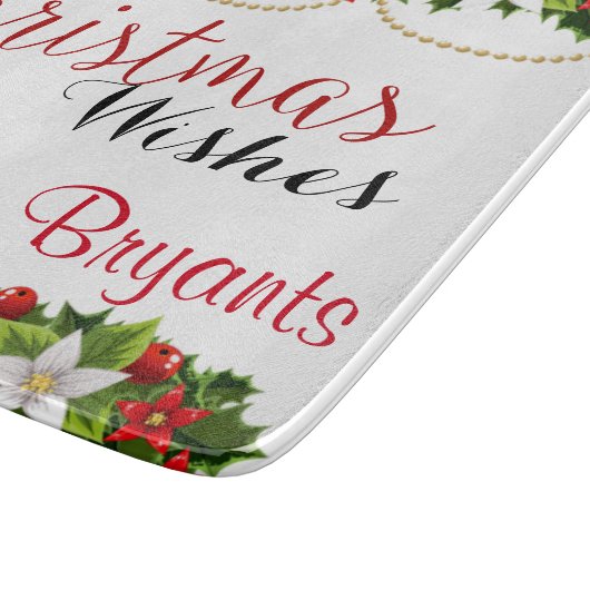 Personalisierte Weihnachtsabschneiderin Schneidebrett (Ecke)