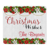 Personalisierte Weihnachtsabschneiderin Schneidebrett (Vorderseite)