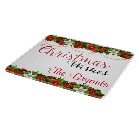 Personalisierte Weihnachtsabschneiderin Schneidebrett (Ecke)
