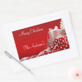 Personalisierte Weihnachtsaufkleber/Geschenke Rechteckiger Aufkleber (Umschlag)