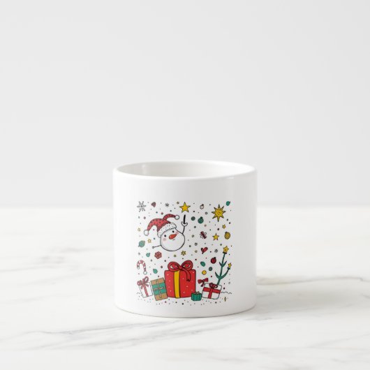personalisierte Weihnachtsausdruck-Tasse Espressotasse (Vorderseite)