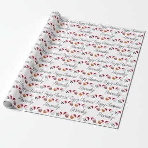 Personalisierte Weihnachtsbäder Weihnachtsfeierta Geschenkpapier