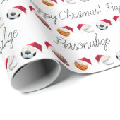 Personalisierte Weihnachtsbäder Weihnachtsfeiertag Geschenkpapier (Rolleneckpunkt)