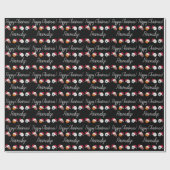 Personalisierte Weihnachtsbäder Weihnachtsfeiertag Geschenkpapier (Flach)