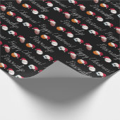 Personalisierte Weihnachtsbäder Weihnachtsfeiertag Geschenkpapier (Ecke)