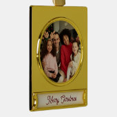 Personalisierte Weihnachtsbanner Banner-Ornament Gold (Rechts)