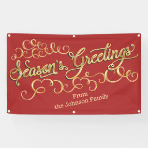 Personalisierte Weihnachtsbanner - Grüße der Saiso Banner