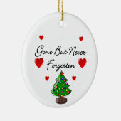 Personalisierte Weihnachtsbaum-Denkmal-Dekoration Keramikornament (Rechts)