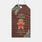 Personalisierte Weihnachtsbaum-Geschenktasten Geschenkanhänger (Vorderseite)