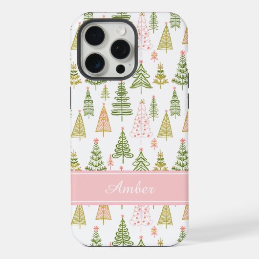 Personalisierte Weihnachtsbaum-Handyhülle iPhone Hülle (Rückseite)