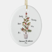 Personalisierte Weihnachtsbaum Keramik Ornament (Rechts)