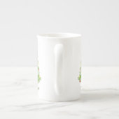 Personalisierte Weihnachtsbaum-Knochen-China Tasse (Rückseite)